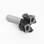 1/2 Inch 8mm 12mm Shank 4 Flutes CNC Spoilboard Surfacing Router Bit Slab Flattening Router Bit with 1-1/2\ Cutting Diameter for Woodworking