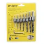 Drillpro 7pcs HSS 5 Flute Countersink Drill Bit Set Reamer Woodworking 3-10mm Chamfer Drill Bits