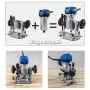 Multifunzione per macchina di rifinitura Base a pressione Fresatrice elettrica per legno Base inclinata Utensile per lavorazione del legno scanalato Utensile per lavorazione del legno