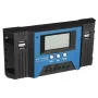 EXCELLWAY 30/40/50/60/100A MPPT Solar Controller LCD Solar Charge Controller Accuracy Dual USB Solar Panel Battery Regulator