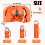 4 st elektrisk borrslipare professionell 11x6x7 cm snabbstål orange plast för litium- och AC-borrar multifunktionsverktyg
