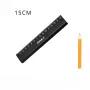 15cm/30cm Woodworking Black Marking Ruler Aluminum Alloy Water Droplet Ruler Drawing and Drawing with A Ruler Measurement Tools