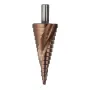 Drillpro HSS-Co M35 Kobalt Kademeli Matkap Ucu Üçgen Saplı 4-12/4-20/4-32mm Spiral Flüt Kademeli Matkap