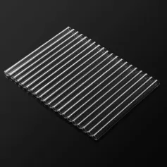 20 tubi in vetro borosilicato trasparente da 10 mm x 150 mm, per soffiaggio, parete da 2 mm