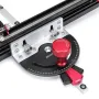 ENJOYWOOD Upgraded Table Saw Miter Gauge with 890mm Extendable Miter Fence/27 Angle Stops/Micro-Adjustable Flip Stop for Repeatable Angled Cuts and Mortises/Brass Handle