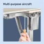 Imbot Wood Cutting Bracket Sawhorse Miter Saw Table Frame Adjustable Height 70-90cm Stainless Steel 220LB Load Portable Woodworking Table