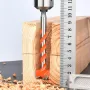 5PCS Carbide Hinge Boring Forstner Drill Bits for Wood & Locks Precision Boring Tools with Hex Shank (45 Gauge Steel)