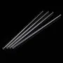 4Pcs 250mm OD 7mm 1.5mm Thick Wall Borosilicate Glass Blowing Tubes