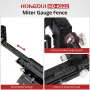 Guide de jauge à onglet en aluminium HONGDUI HD-KS22, support étendu pour table de scie à onglet pour le travail du bois