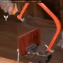 6 inch handzaag van koolstofstaal, verstelbaar met antislip schroefdraad, veelzijdig met 5 bladen voor houtbewerking, doe-het-zelf houtbewerking, snijgereedschap