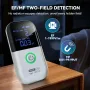 Medidor EMF atualizado NOYAFA Sonda de radiação de campo eletromagnético recarregável com display LCD de alta precisão para caça fantasma em casa e escritório Sinais WiFi 5G Bateria de 700mAh