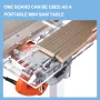8mm Thickened Acrylic Bottom Plate with Adjustable Width Clear Visual Cutting Mini Table Saw Fit For Cutting Machine Gong Machine
