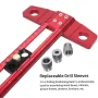 2 in 1 Woodworking Drilling Positioning Scribing Ruler Aluminum T Square Dowelling Jig Metric Inch Scale 6/8/10mm Sleeves TH-300mm TH-500mm