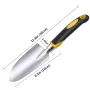 Garden Trowel Hand Shovel with Soft Rubberized Non-Slip Ergonomic Handle for Planting Transplanting, Weeding, Moving and Smoothing Soil-Gardening Gift (Shovel)