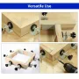 2PCS 90 Degree Right Angle Corner Clamps Double Handle Woodworking Jig Maximum Clamping Range 42mm for Woodworking Welding Framing