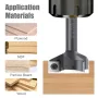 1/2 Inch Shank 3 Flutes CNC Carbide Spoilboard Surfacing Router Bit Slab Flattening Milling Cutter with 2\ Cutting Diameter