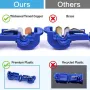 120pcs T-Tap Wire Connectors Self-Stripping Quick Splice Electrical Wire Terminals Insulated Male Quick Disconnect Spade Terminals Assortment Kit with Storage Case