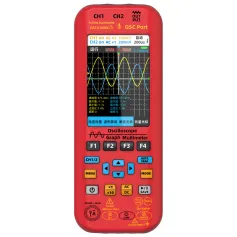 BSIDE O9 2*50MHZ Dual Channel 3in1 Oscilloscope Multimeter Signal Source 3.98inch TFT Display Oscope Meter Handheld Oscilloscope 250MSa/s Sampling Rate with Waveform Save and View Function