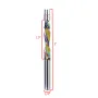HONGDUI Compression Flush Trim Router Bit 1/4 Inch Shank 1/4 Inch Cutting Dia. Pattern Bit Bottom Bearing Double BB