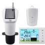 Ultrasonic Level Sensor Ultrasonic Water Tank Liquid Depth Level Meter Sensor Liquid Level Sensor with Temperature Display Water Level Gauge Automatic Water Addition