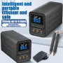 Saldatrice a punti con display digitale Docreate-705, schermo da 2,4 pollici, scocca in ABS leggera e portatile, AC100-240V DC5,6V10A, saldatrice compatibile ad alta precisione
