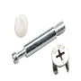 Wnew 20PCS 3-in-1 Eccentric Wheel Connecting Piece Furniture Screw Nut Kit Fit For Dowel Jig Furniture Wardrobe Link Connection