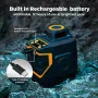 EU US Direct CIGMAN CM-605 Green Laser Line Level with 360° Horizontal and 120° Vertical Lines Adjustable Brightness IP54 Durability Rechargeable Lithium Battery Versatile Laser Modes Superior Visibility Ideal for Indoor and Outdoor Projects