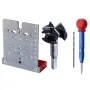 35mm Hinge Jig Door Cabinets Concealed Hinge Hole Template Jig Aluminium Alloy Drill Guide Locator Tools