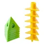 12PCS 6-Set PVC Triangle Paint Brackets for Woodworking Dual-Use Design Compact and Portable DIY Painting Essential Tool