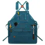 Multi-Pocket Design Canvas Apron for Hairstylists Bakers Coffee Shops Gardeners Woodworkers Restaurant Enduring