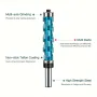Spiral Flush Trim Router Bit Set With Double Bearings 1/2in 12mm Shank Blue Precision Woodworking Tool For Smooth Edge Cutting