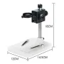 DM4-Z01B019 Digital Microscope 1000X 4.3\ Display 8 LED Magnifying Loupe Camera Lens 2MP Adjustable LED Microscope For Soldering