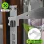 5PCS Stainless Steel Multi-Functional Pry Bar Tool Ergonomic Handle Waterproof Design Nail Puller Bottle Opener Portable Emergency Tool for Firefighters Police EMS