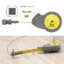 2m/6.56ft Rotape Tape Measure Compass with 10 Pencil Leads Measure Beam Compass for Drawing Circles and Lines