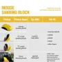 4 PCS 5 Inch Round Hand Sanding Blocks + Mouse Hook and Loop Sanding Blocks Ideal for Wood Furniture Restoration and Home Crafts