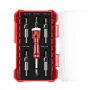 Woodworking Step Drill Bit Countersink Drill Bit with Adjustable Depth Stop 82 Degree Carbide Tipped with Replaceable Pilot Drill Bit1/4\ Quick Release Hex Shank for Woodworking Pilot Screw Holes