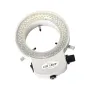 HAYEAR Ayarlanabilir 6500K 144 LED Halka Işık Aydınlatıcı Lamba Sanayi İçin Stereo Mikroskop Lens Kamera Büyüteç 110V-240V Adaptörü