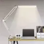Lampada da scrivania a LED da 10 W con morsetto, braccio girevole regolabile, dimmerabile, 10 livelli di luminosità, 3 modalità colore, illuminazione per la cura degli occhi per casa e ufficio.