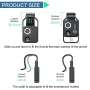 Microscópio portátil para smartphone com zoom de 200X, tamanho de bolso, recarregável via USB, com lente CPL, imagem de alta definição para experimentos de laboratório, inspeção de joias e análise de pele