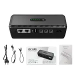 DCL-18W Mini DC Power Supply UPS 18W 8800mAh/10400mAh USB Type-C 5V/2A DC POE 15V/0.6A 24V/0.4A Input 100-240V for Network Devices