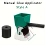 Woodworking Glue Applicator Roller with with Flow Control Switch Portable Wood Wallpaper Carton Glue Brush Roller Manual Decoration Tools