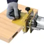 Dispositivo di mortasatura per macchina di rifilatura da 65 mm, staffa di scanalatura 2 in 1, elementi di fissaggio invisibili, localizzatore di punzoni, guida lineare, utensile per lavorazione del legno