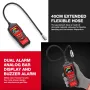 HABOTEST HT601A Natural Gas Leak Detector 50-1000PPM Methane Combustible Gas Auto Zero Audible Visible Alarm Flexible Probe