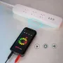 BSIDE A10 ミニスマートマルチメーター 3.2インチカラースクリーン デジタル 9999カウント True RMS マルチメーター 内蔵充電式リチウム電池電圧テスター