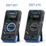 Multimetro FNIRSI DST-210 3 in 1 True RMS, strumento di riparazione con quadrante a 119999 conteggi, diagnosi guasti automobilistici, larghezza di banda 10 MHz, frequenza di campionamento 48 MSa/s, anti-scottatura