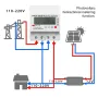 Tuya WiFi Intelligent Photovoltaic Meter Breaker Timer Multifunctional Solar Bidirectional Hour Meter Home Electronic Appliances Remote Controller