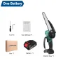 Drillpro Electric Cordless Chain Saw 3000W 18V Baterai Motor Brushless 8-Inci Alat Pemotong Berkecepatan Tinggi Kompatibel dengan Baterai