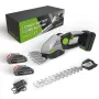 Cordless Hedge Trimmer and Lawn Clippers Set 18-21V Lithium Battery High Carbon Steel Blades Lightweight Design Quick Charging for Gardening