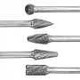 Drillpro RB29 5pcs 6mm Shank Tungsten Carbide Burr Rotary Cutter file Set Engraving Tool