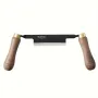 RUITOOL 1PCS Draw Knife High Carbon Steel Blade Straight Shave Knife Wooden Handle Woodworking Debarking Hand Tool for Logs Wood Fence Posts